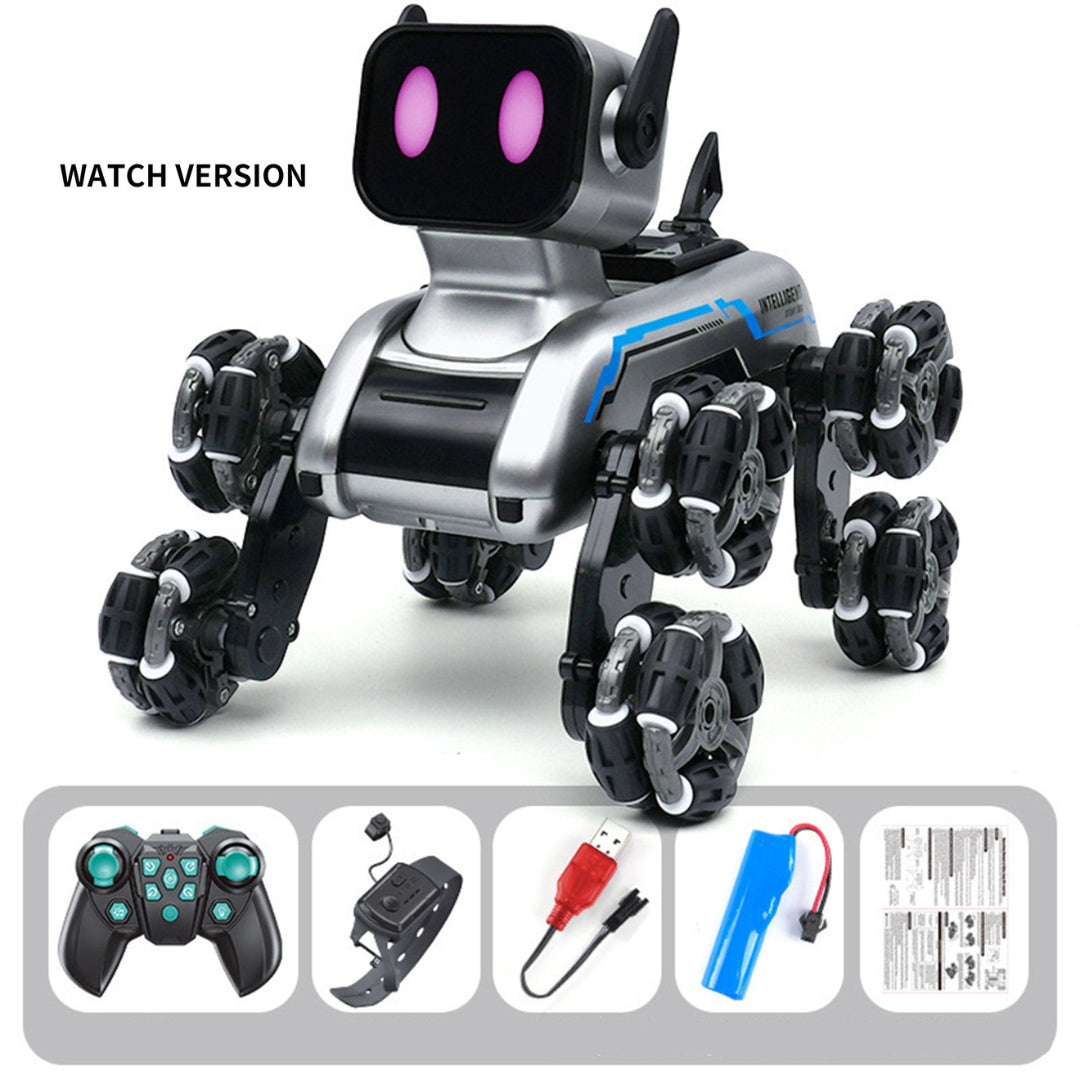 Eight-Wheeled Stunt Robot Dog | Gesture Sensing Remote Control Smart Robotic Puppy