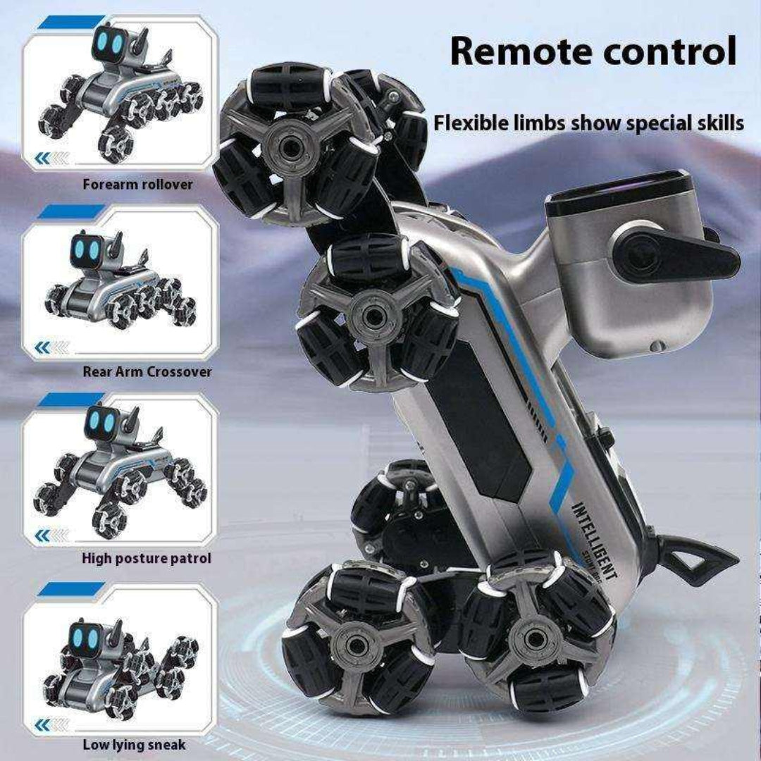 Eight-Wheeled Stunt Robot Dog | Gesture Sensing Remote Control Smart Robotic Puppy
