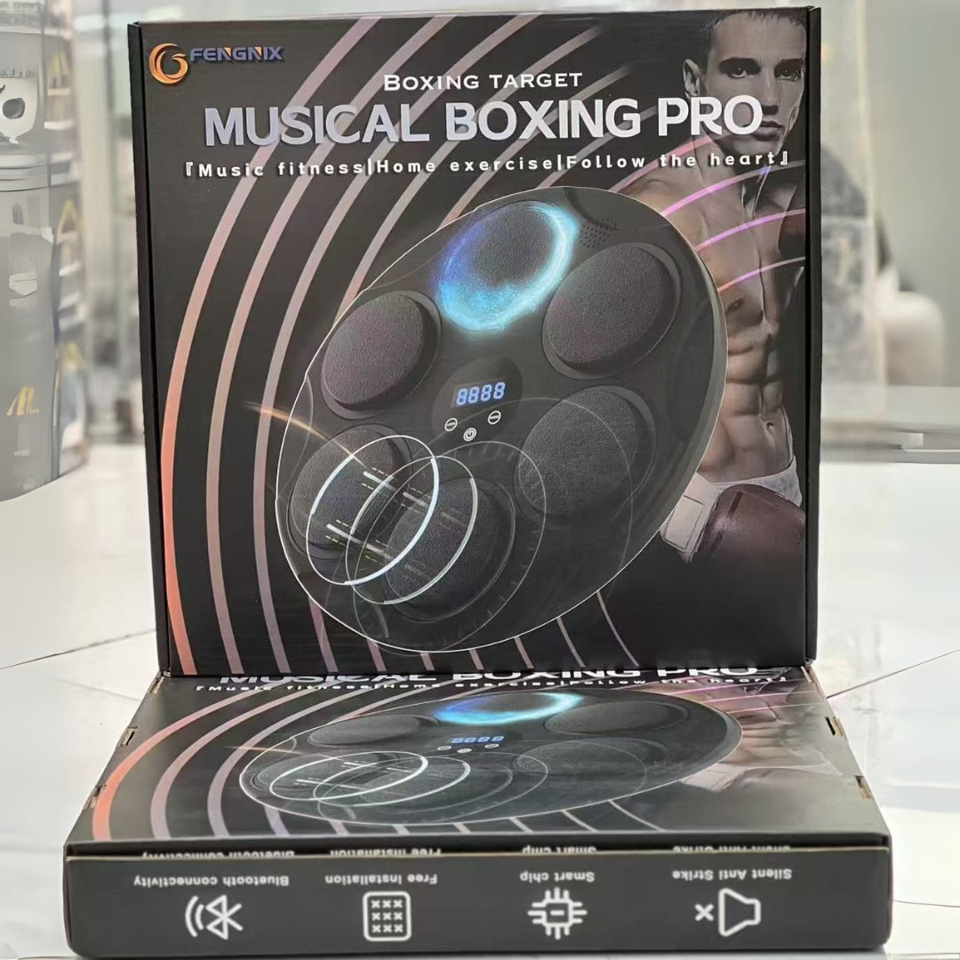 MUSICAL BOXING PRO | Smart Music Boxing Machine with Gloves, Bluetooth & LED Interactive Training