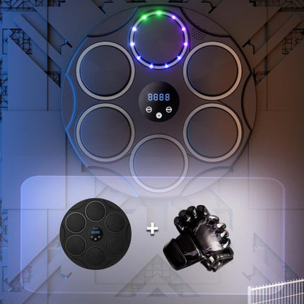 MUSICAL BOXING PRO | Smart Music Boxing Machine with Gloves, Bluetooth & LED Interactive Training