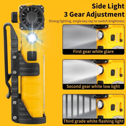 VIOLENT FAN F020 | 130,000 RPM Upgraded Mini Turbofan – High-Speed Cordless Handheld Blower with 5000mAh Battery, LED Lights, 4 Nozzles & Emergency Seat Belt Cutter