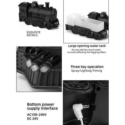 Train Aroma Diffuser & Humidifier – 300ml Ultrasonic Essential Oil Diffuser with LED Flame Effect & Remote Control