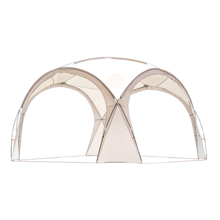 Outdoor Sunshade Shelter – Large 420×420×230cm, UPF50+ Waterproof Canopy Tent with 2 Side Walls for 8–10 People