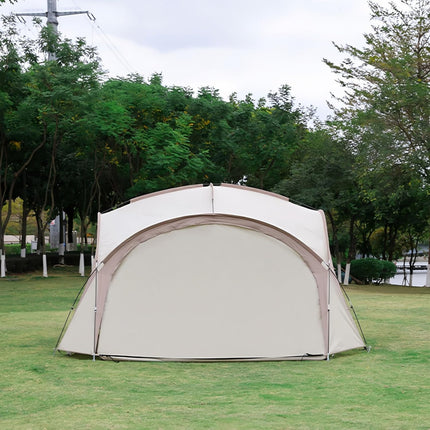 Outdoor Sunshade Shelter – Large 420×420×230cm, UPF50+ Waterproof Canopy Tent with 2 Side Walls for 8–10 People