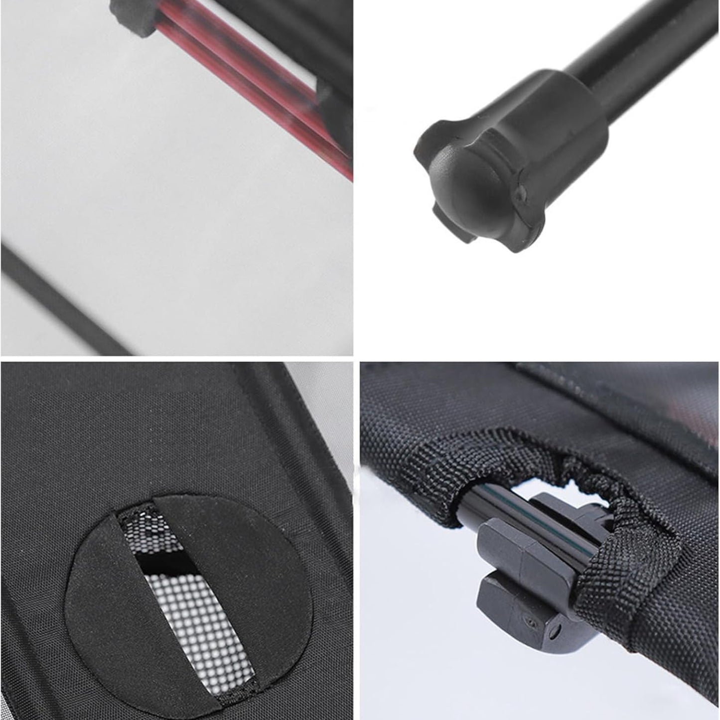 Portable Folding Camping Table with Mesh Storage & Cup Holders – Lightweight Aluminum Alloy Outdoor Table with Carry Bag