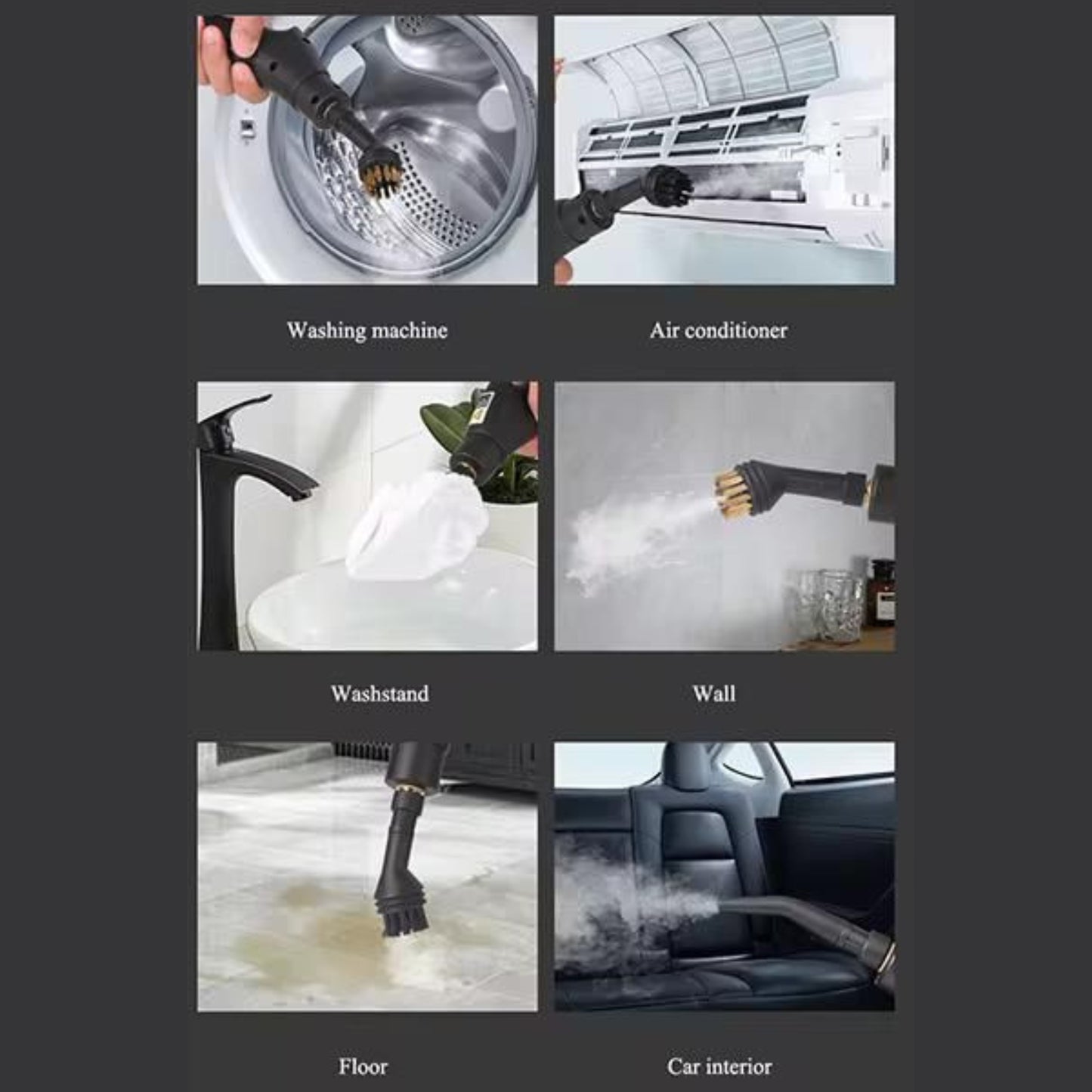 TOBi Multi-Function Steam Cleaner – 2500W High-Pressure Handheld Steamer for Home, Kitchen, Bathroom, Car & AC Cleaning