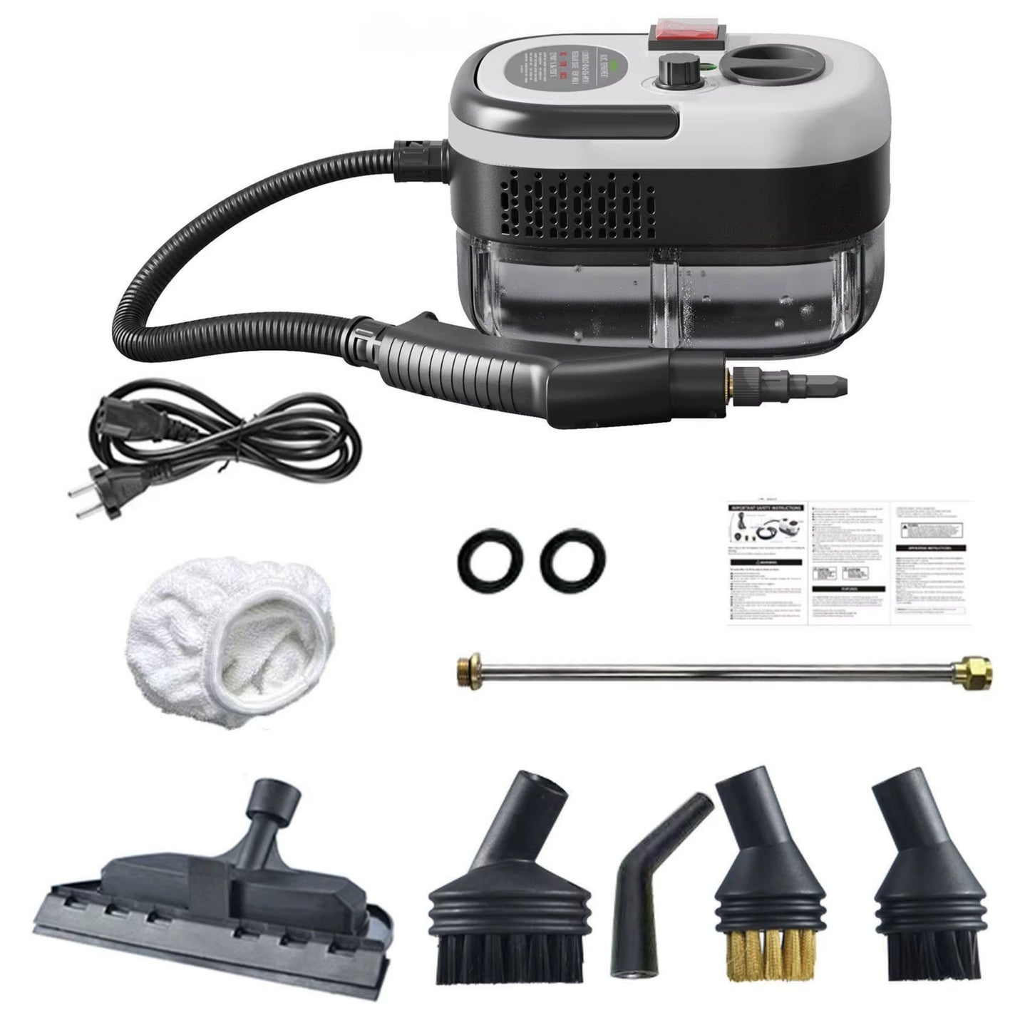 TOBi Multi-Function Steam Cleaner – 2500W High-Pressure Handheld Steamer for Home, Kitchen, Bathroom, Car & AC Cleaning