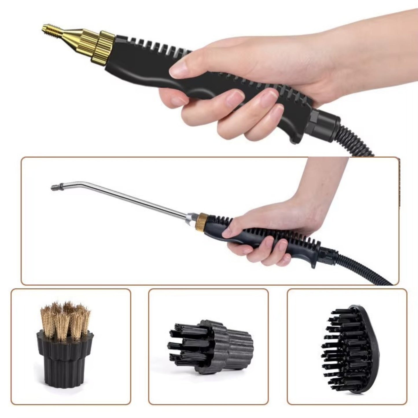 TOBi Multi-Function Steam Cleaner – 2500W High-Pressure Handheld Steamer for Home, Kitchen, Bathroom, Car & AC Cleaning