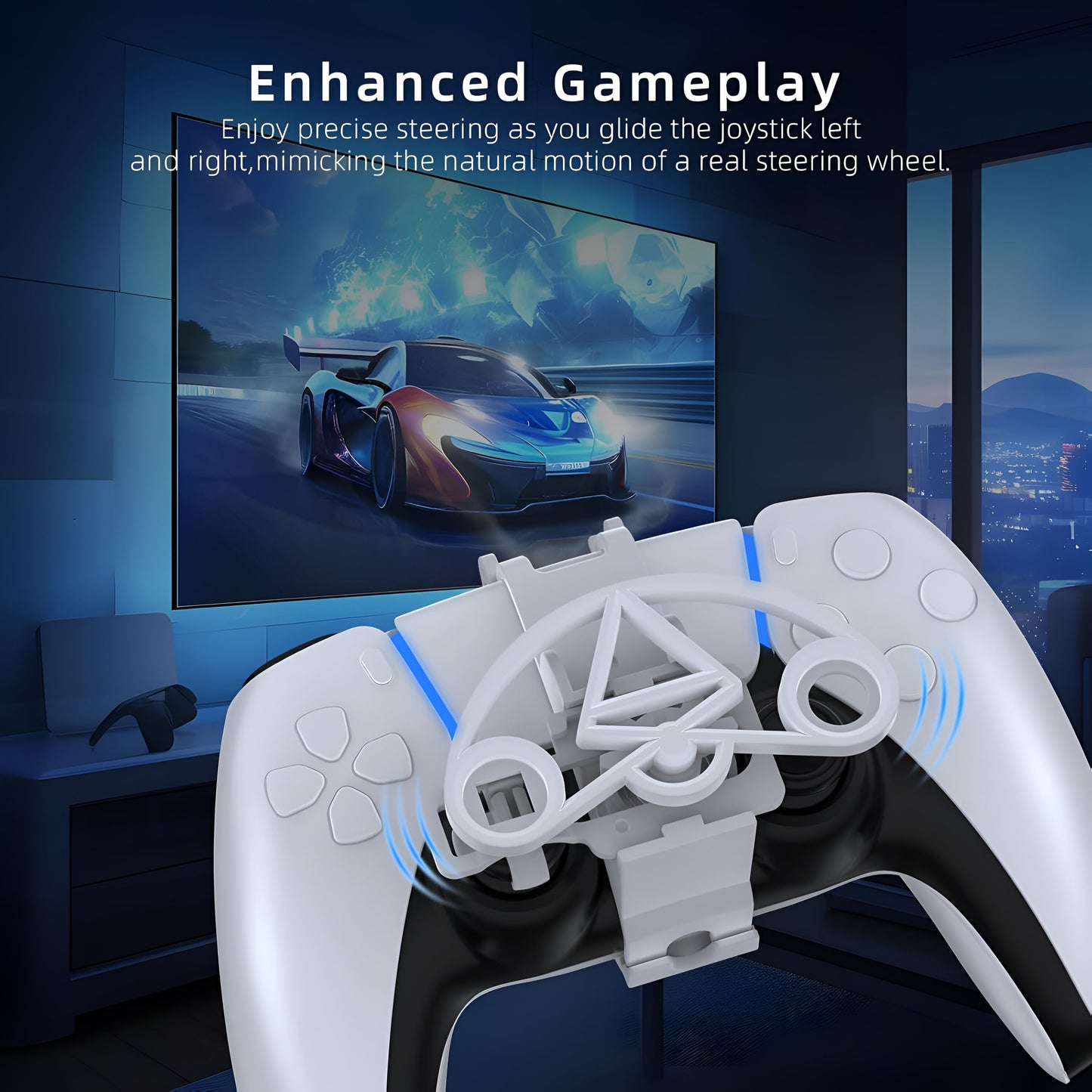 Mini Steering Wheel for PS5 Controller