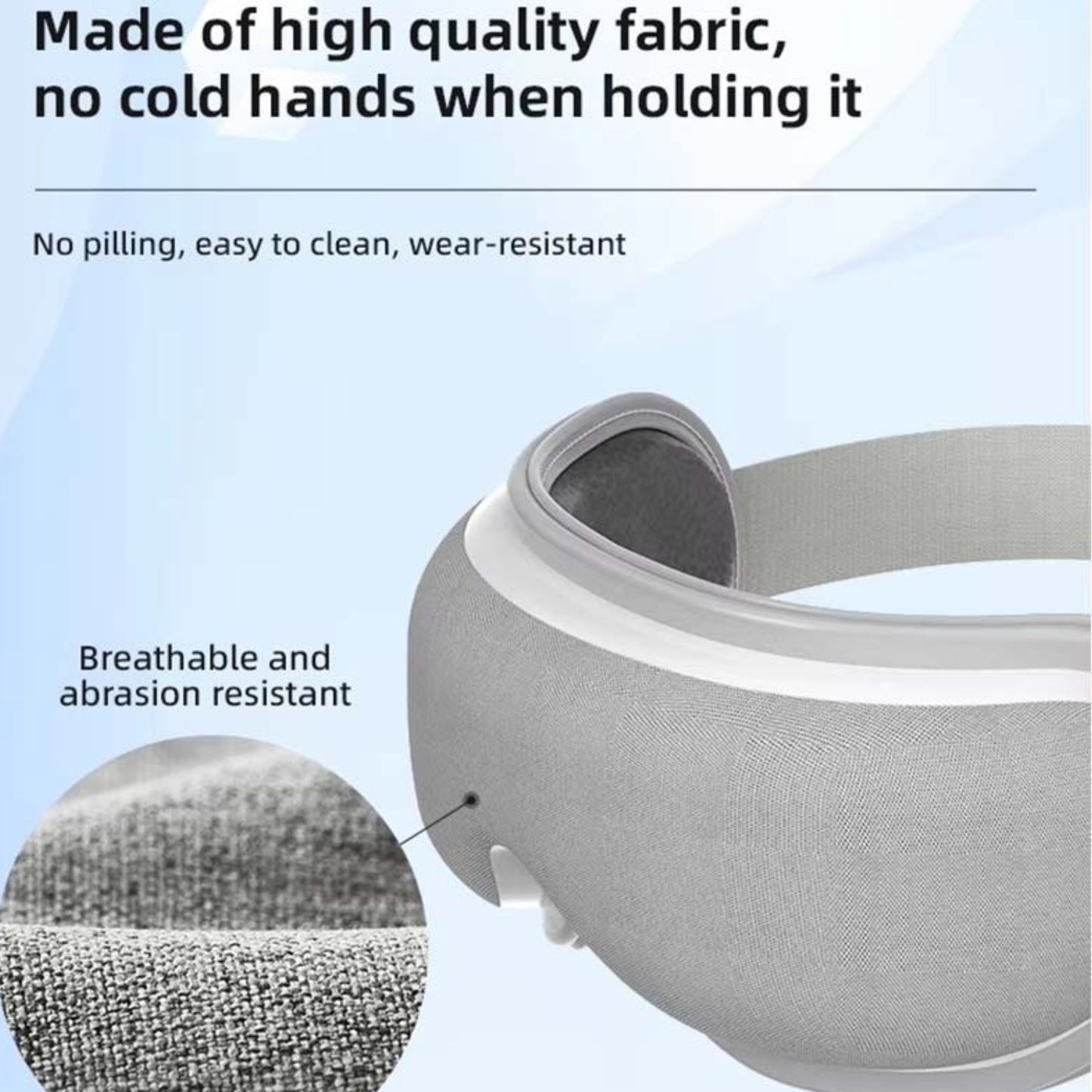 DS-310C Bluetooth Eye Massager with Heat, Air Compression, Vibration & Music – 5 Modes, Foldable & Rechargeable