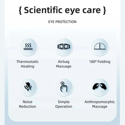 DS-310C Bluetooth Eye Massager with Heat, Air Compression, Vibration & Music – 5 Modes, Foldable & Rechargeable