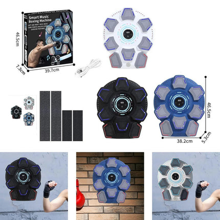 Smart Music Boxing Machine | Bluetooth Boxing Target with Music & LCD Counter – Home Fitness & Training Pad