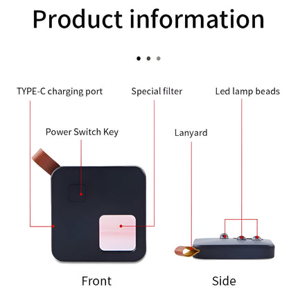 Hidden Camera Finder – Portable RF Tracker with Infrared Detection & USB Charging