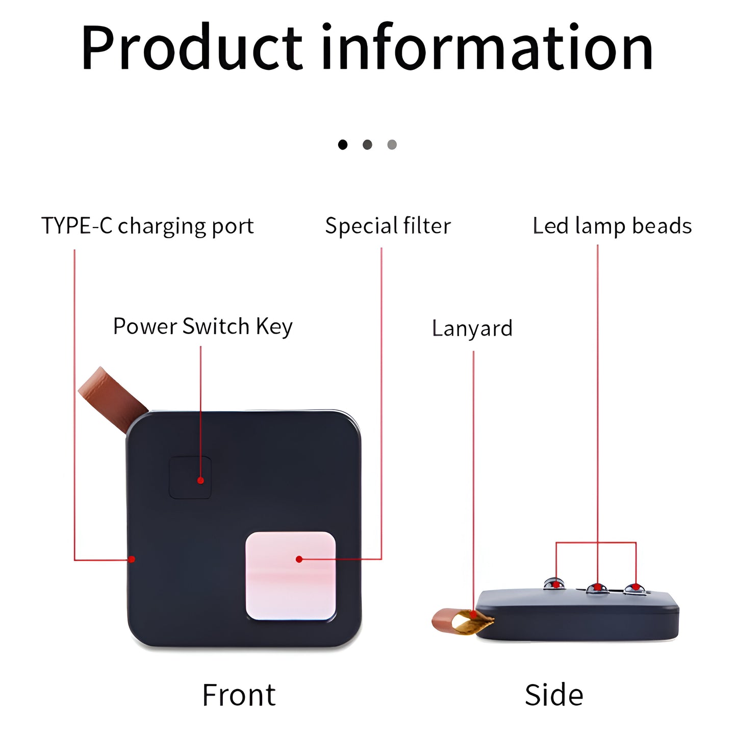 Hidden Camera Finder – Portable RF Tracker with Infrared Detection & USB Charging