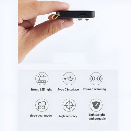 Hidden Camera Finder – Portable RF Tracker with Infrared Detection & USB Charging