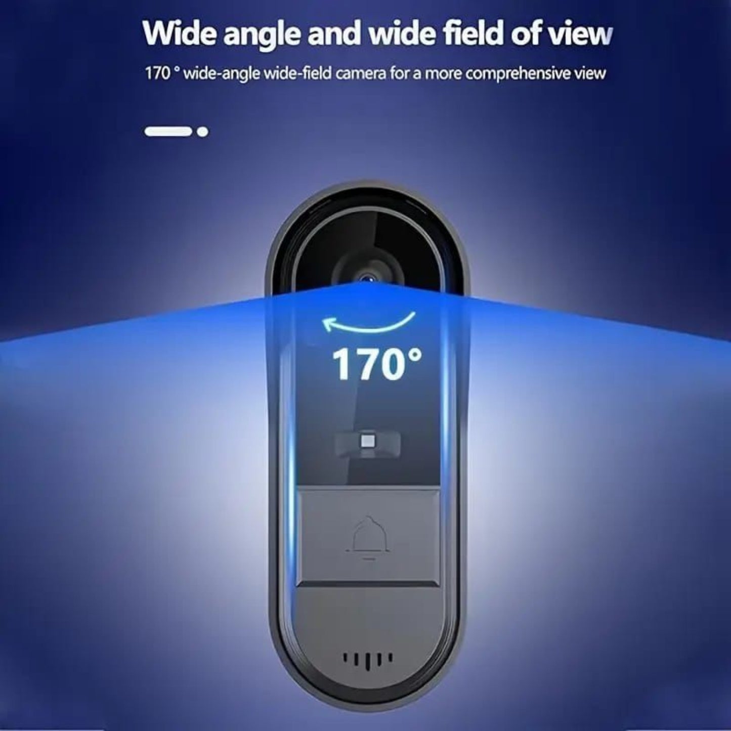 SMART HOME Wireless Video Doorbell 1080P HD | 4.3" Screen, Two-Way Audio, IP65 Waterproof, No WiFi Required