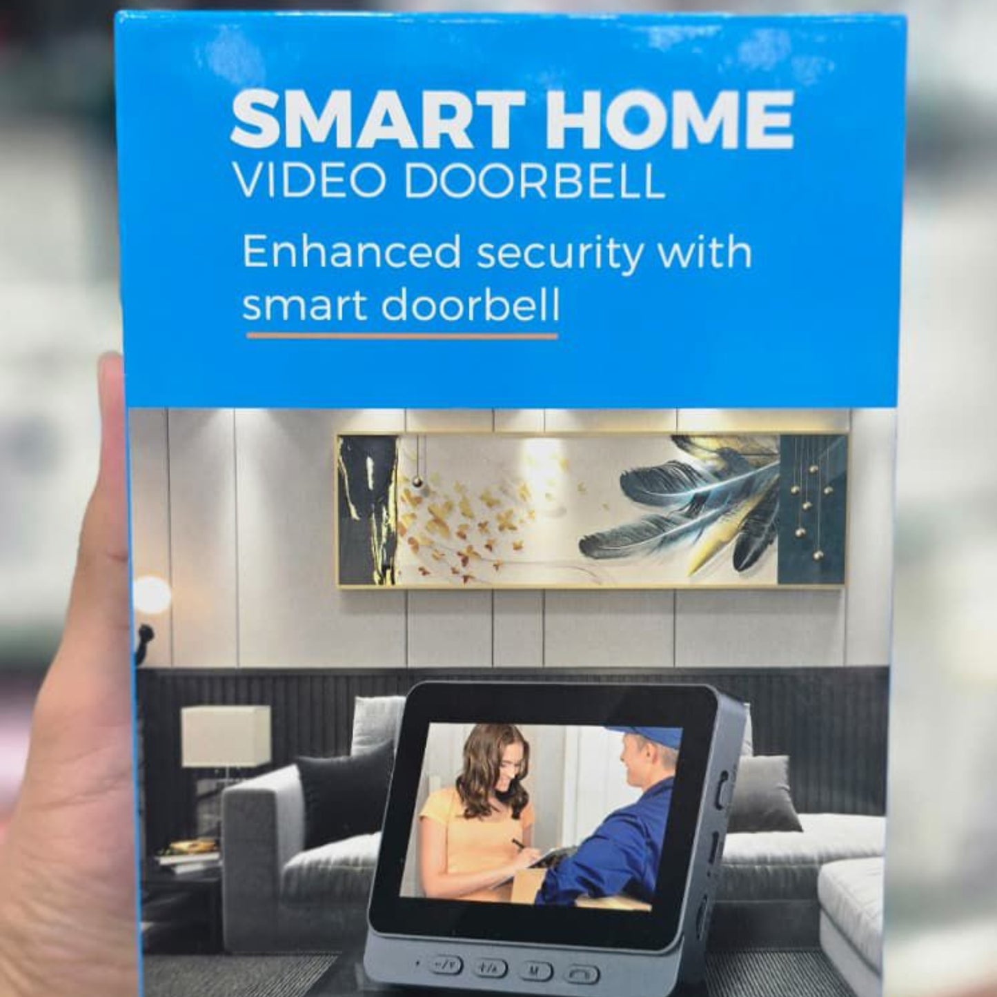SMART HOME Wireless Video Doorbell 1080P HD | 4.3" Screen, Two-Way Audio, IP65 Waterproof, No WiFi Required