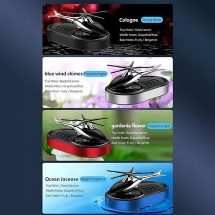 Solar Car Fragrance| Helicopter Solar-Powered Car Air Freshener