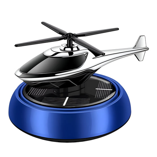Solar Car Fragrance | Helicopter Solar Car Aromatherapy Diffuser – Rotating Dashboard Air Freshener with Long-Lasting Fragrance