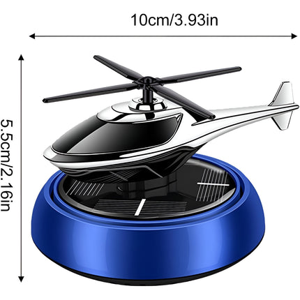 Solar Car Fragrance | Helicopter Solar Car Aromatherapy Diffuser – Rotating Dashboard Air Freshener with Long-Lasting Fragrance