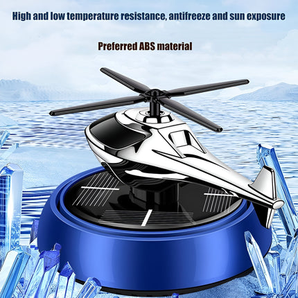 Solar Car Fragrance | Helicopter Solar Car Aromatherapy Diffuser – Rotating Dashboard Air Freshener with Long-Lasting Fragrance