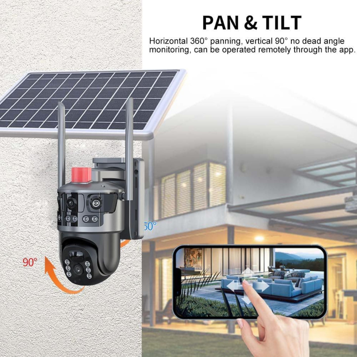 AI Solar Camera 2 in 1 SPM-T Series | 4G Pro WiFi Outdoor Security Camera | 6MP/8MP Full Colour Night Vision | Dual SIM & WiFi Connectivity