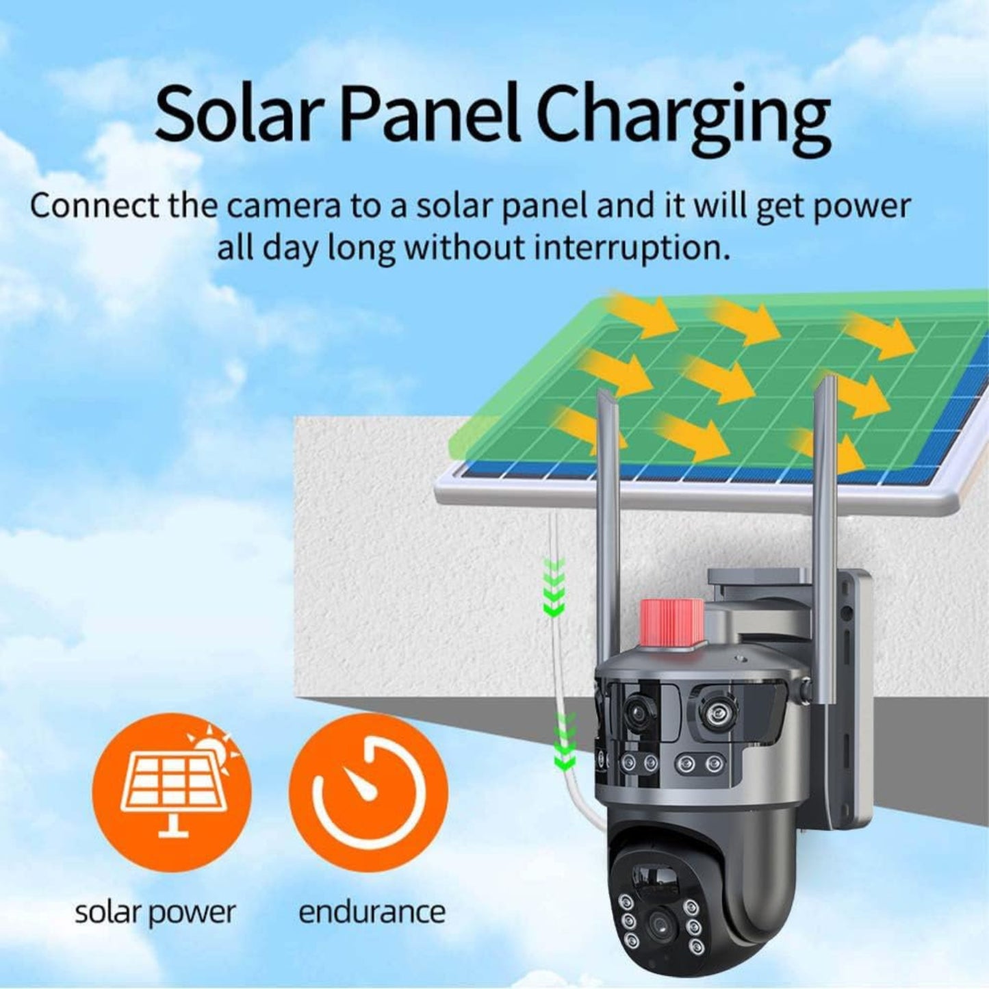 AI Solar Camera 2 in 1 SPM-T Series | 4G Pro WiFi Outdoor Security Camera | 6MP/8MP Full Colour Night Vision | Dual SIM & WiFi Connectivity