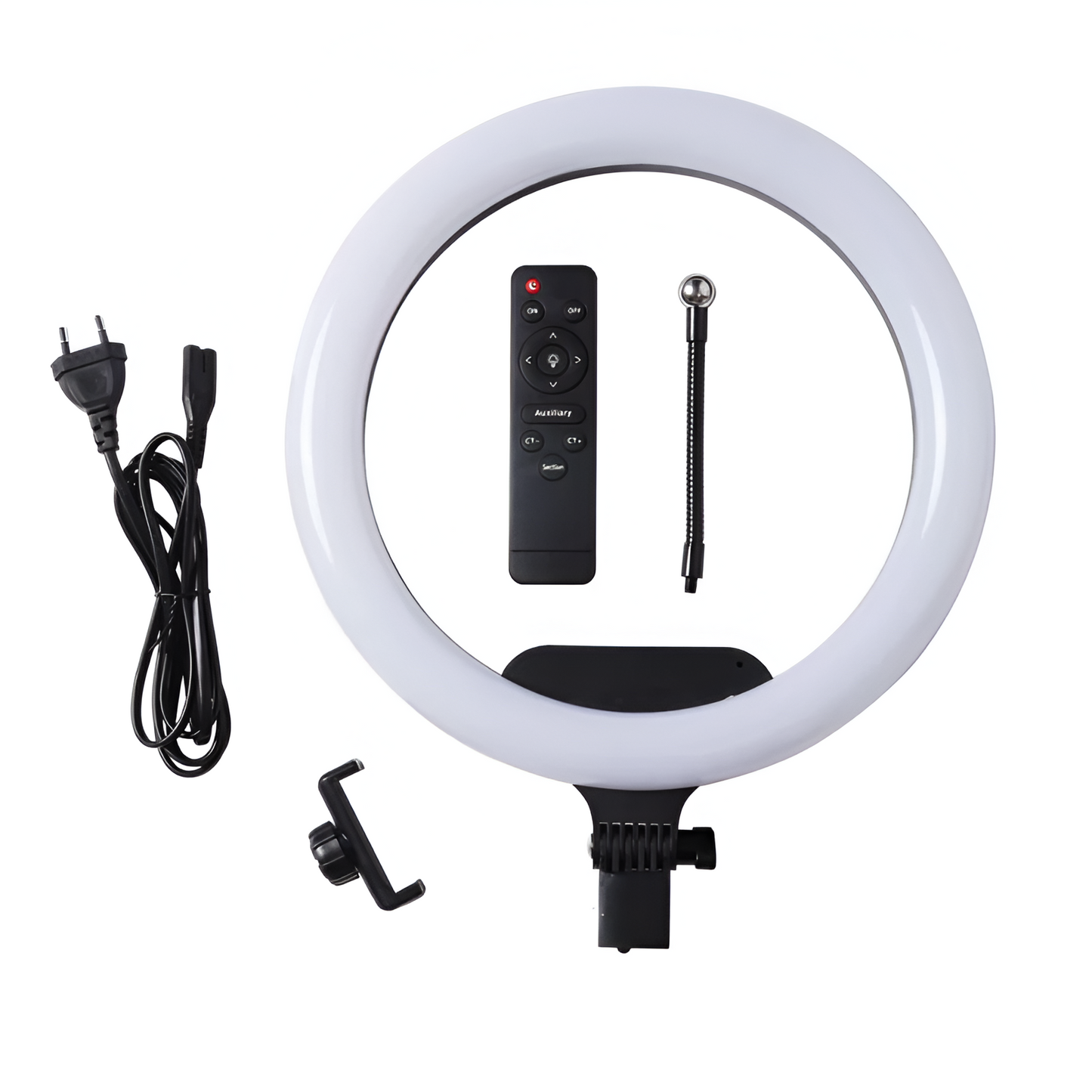 Dimmable LED Ring Light with Tripod Stand & Remote