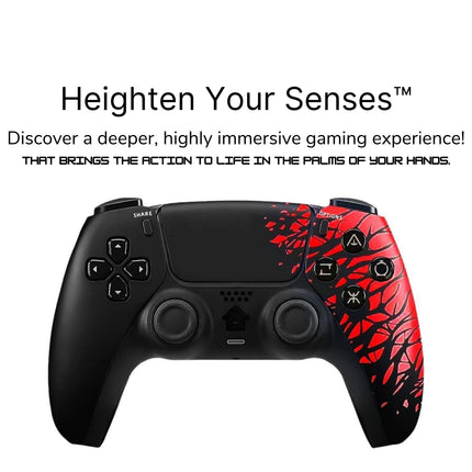 SUNDI DualSense Spider-Man Design Wireless Controller for PS4 | Limited Edition PLAYX 4-in-1 Kit