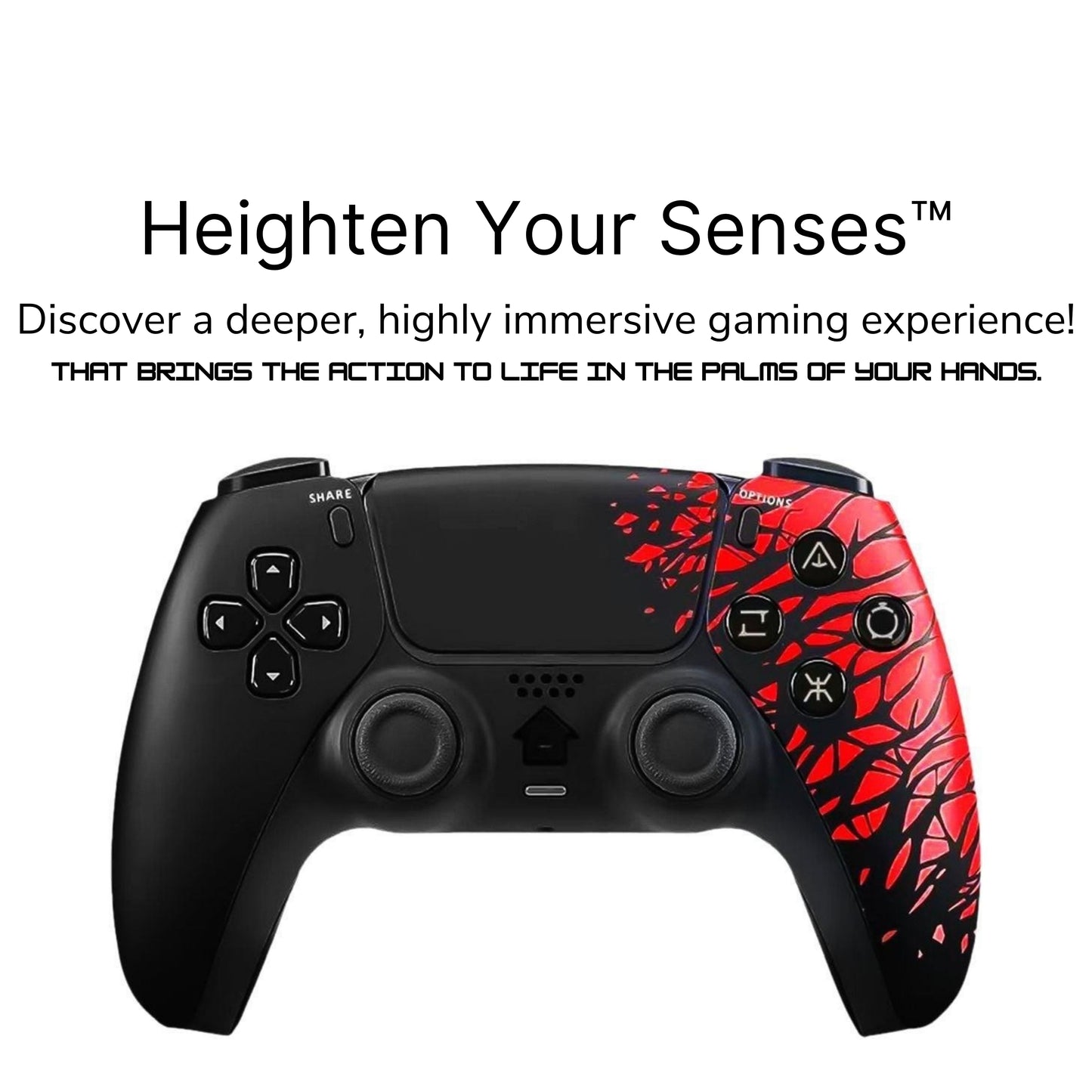 SUNDI DualSense Spider-Man Design Wireless Controller for PS4 | Limited Edition PLAYX 4-in-1 Kit