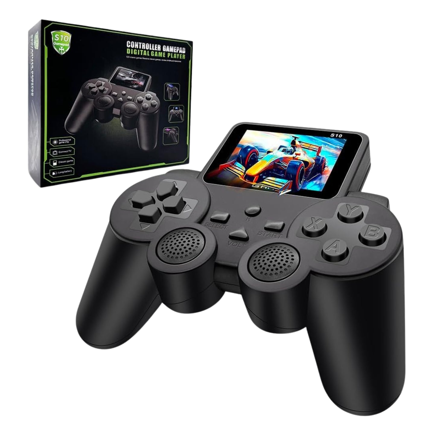S10 Gamepad Controller | 520 in 1 Digital Handheld Game Player with HD Screen & TV Connection