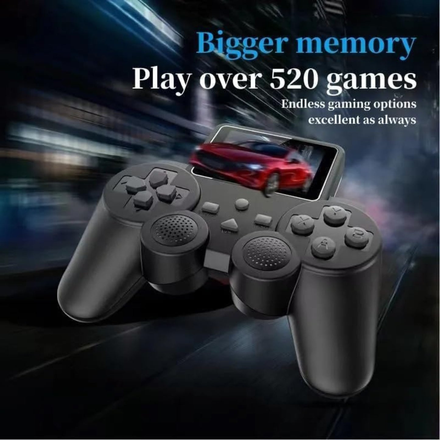 S10 Gamepad Controller | 520 in 1 Digital Handheld Game Player with HD Screen & TV Connection