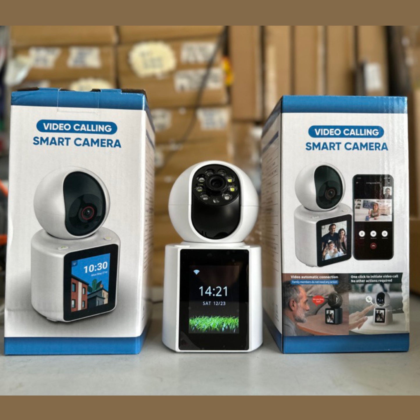 Video Calling Smart Camera | 2K HD Monitor with Motion Detection, Night Vision & Mobile Alerts
