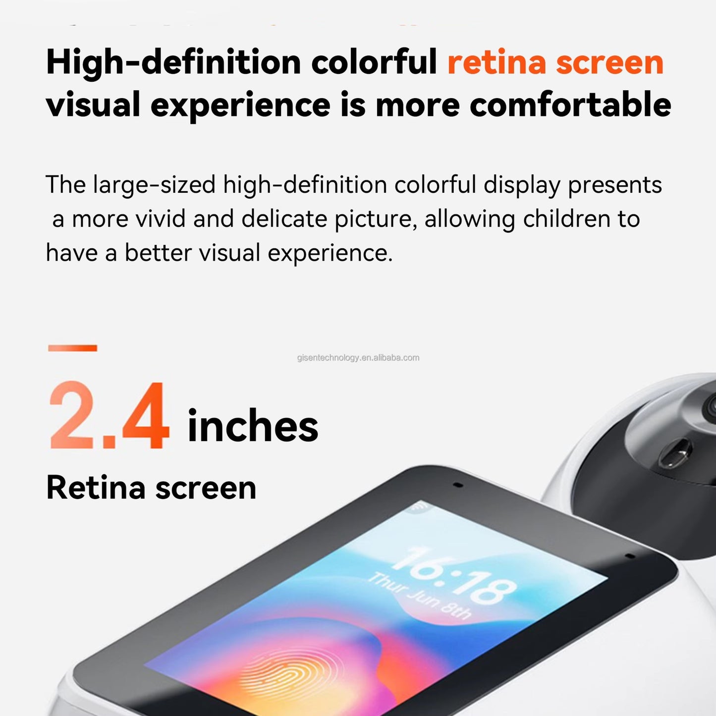 Video Calling Smart Camera with Full HD Display, AI Auto Tracking & Two-Way Audio – Ideal Baby Monitor & Home Security WiFi Camera