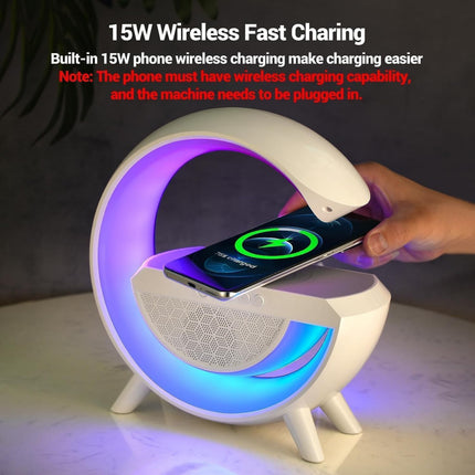 G-Lamp BT 2301 LED Wireless Charging Bluetooth Speaker – 3 in 1 Lamp + Charger + Speaker