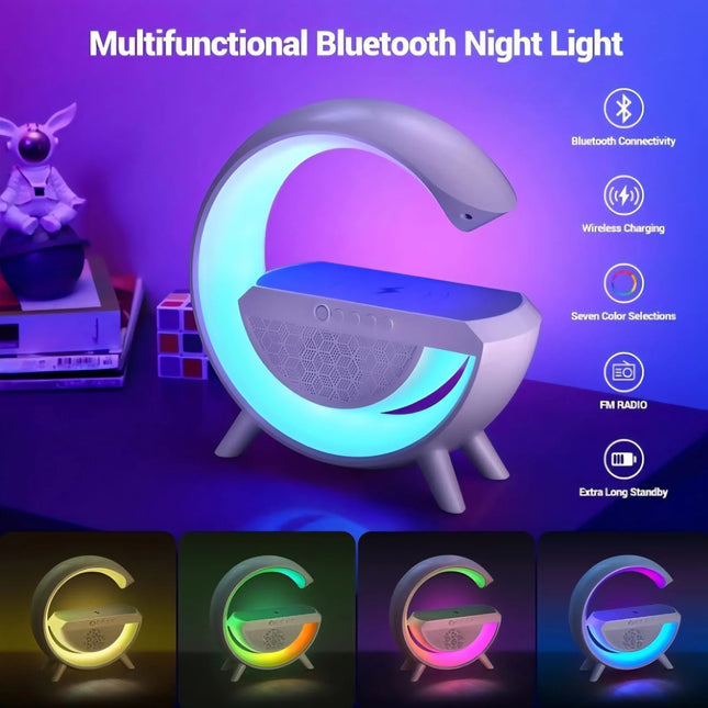 G-Lamp BT 2301 LED Wireless Charging Bluetooth Speaker – 3 in 1 Lamp + Charger + Speaker