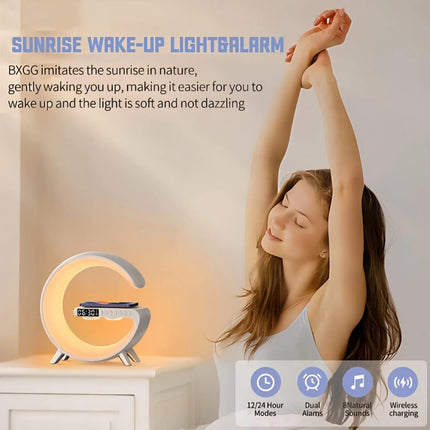 G-Lamp BT 2301 LED Wireless Charging Bluetooth Speaker – 3 in 1 Lamp + Charger + Speaker