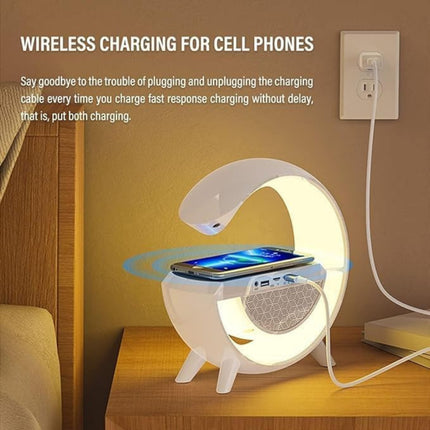 G-Lamp BT 2301 LED Wireless Charging Bluetooth Speaker – 3 in 1 Lamp + Charger + Speaker