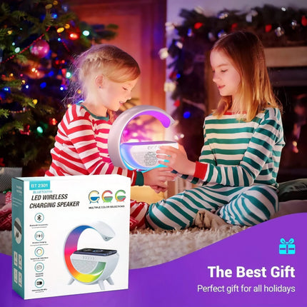 G-Lamp BT 2301 LED Wireless Charging Bluetooth Speaker – 3 in 1 Lamp + Charger + Speaker