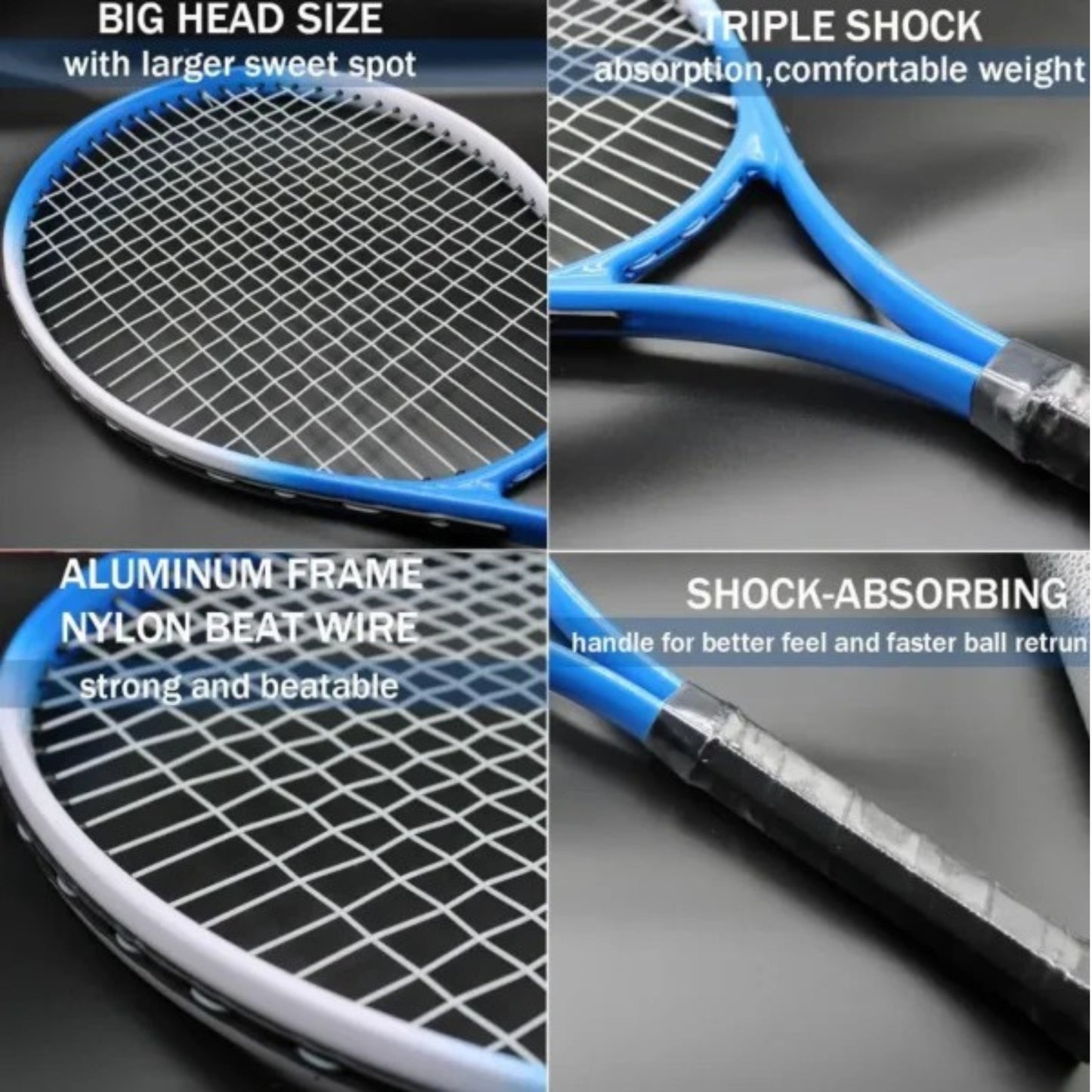 Tennis Training Gear for Kids & Beginners – Solo Practice Rebound Trainer with Racket, Ball & 400 cm Rope