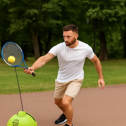 Tennis Training Gear for Kids & Beginners – Solo Practice Rebound Trainer with Racket, Ball & 400 cm Rope