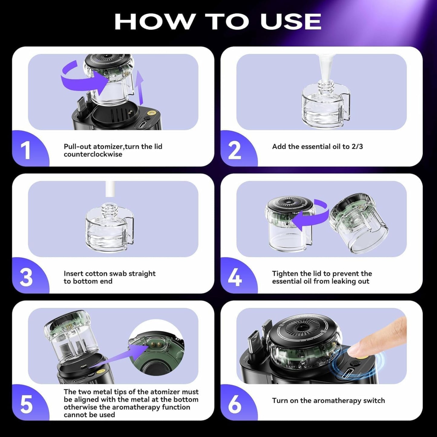 Starlight 5-in-1 Retractable Car Charger | 45W Fast Charging with LED Light & Built-in Air Freshener | Universal USB-C & iOS Compatibility