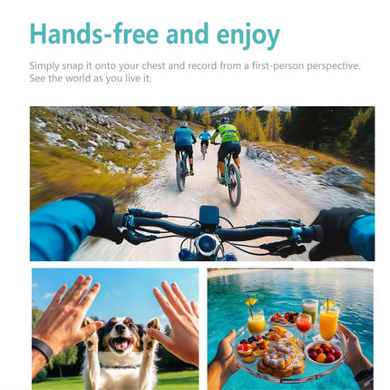 Thumb Action Camera 2.7K HD | 180° Rotating Lens | WiFi DV Mini Sports & Vlogging Camera with Magnetic Mount