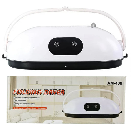 Folding Clothes Dryer AM-400 | Portable Folding Dryer for Home, Apartment, RV & Travel | Quick-Dry Mini Dryer Machine for Light Clothes, Underwear & Baby Wear