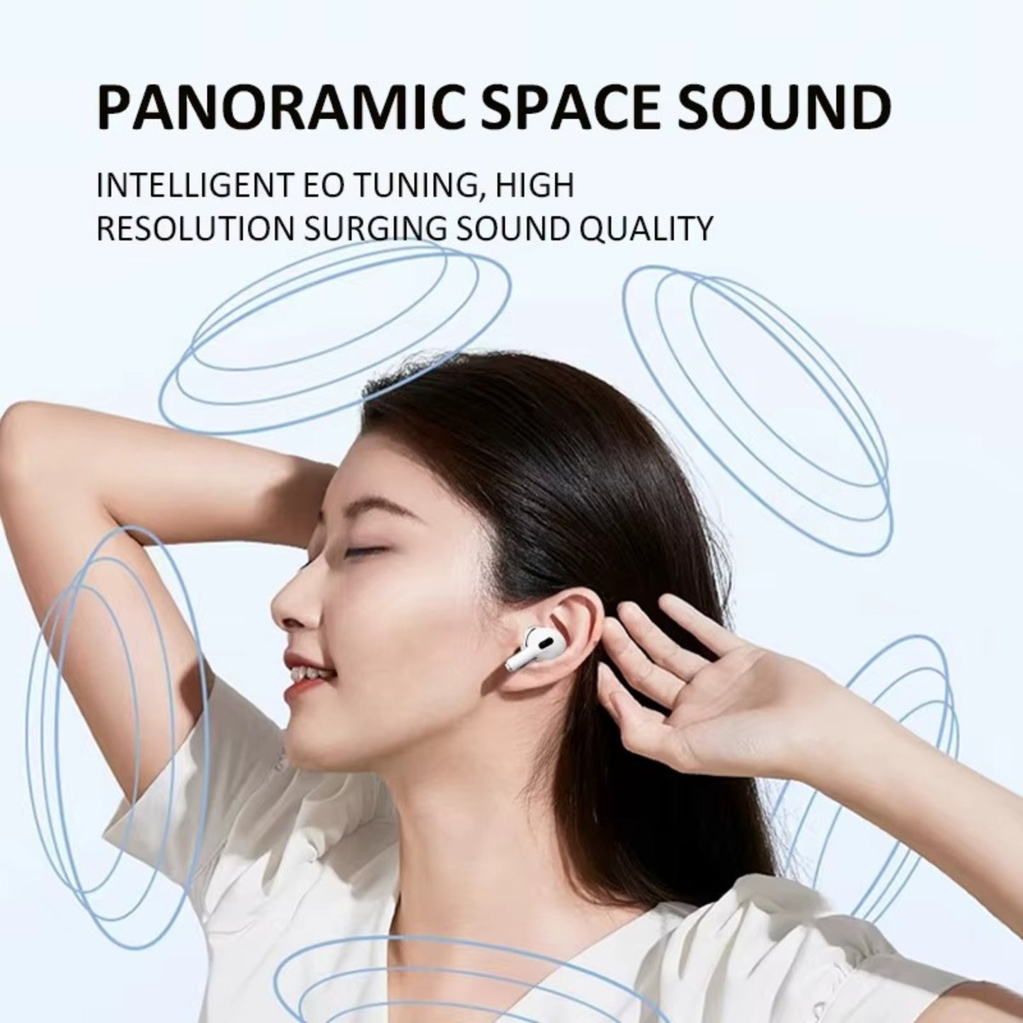 A9 Pro AirPods | ANC/ENC Double Dark Noise Reduction Touch Control Bluetooth Earbuds with LCD Display