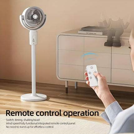 F1 3-in-1 Rechargeable Air Circulation Fan – Remote Control, Adjustable Speed, Intelligent Timing, Wide Angle Air Supply