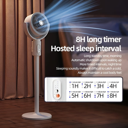 F1 3-in-1 Rechargeable Air Circulation Fan – Remote Control, Adjustable Speed, Intelligent Timing, Wide Angle Air Supply
