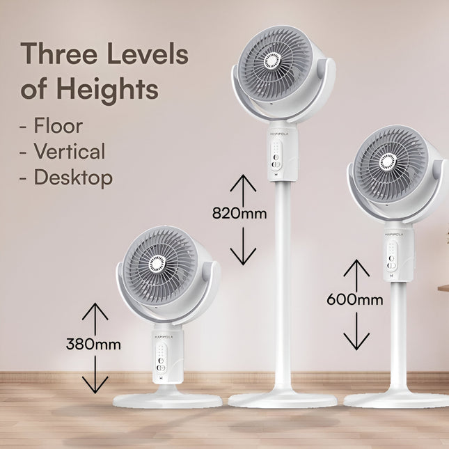 F1 3-in-1 Rechargeable Air Circulation Fan – Remote Control, Adjustable Speed, Intelligent Timing, Wide Angle Air Supply