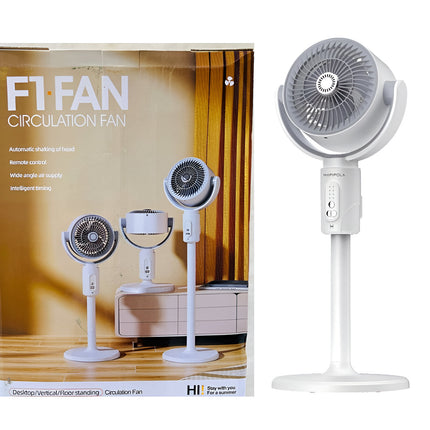 F1 3-in-1 Rechargeable Air Circulation Fan – Remote Control, Adjustable Speed, Intelligent Timing, Wide Angle Air Supply