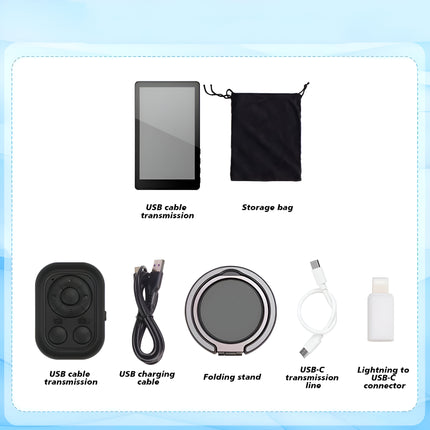 Magnetic Selfie Monitor Screen for Smartphones – Real-Time Rear Camera View for Vlogs, Selfies, and Live Streaming